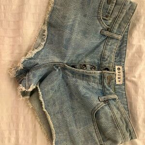 Roxy cut off low rise shorts